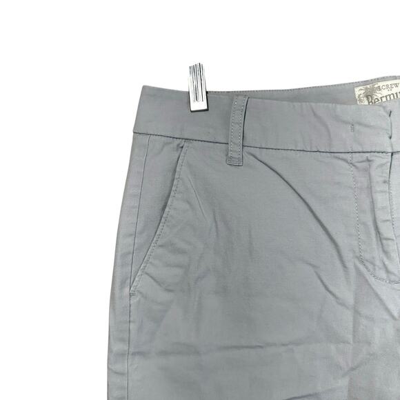 J Crew Womens 9" Frankie Bermuda Chino Shorts Gray Size 4 Classic Preppy Casual - Picture 3 of 5